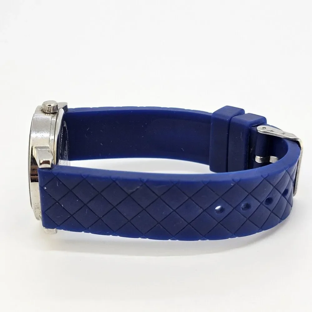 NY &‎ C Women's Watch 35MM Blue Dial Blue Plastic Bands New Battery